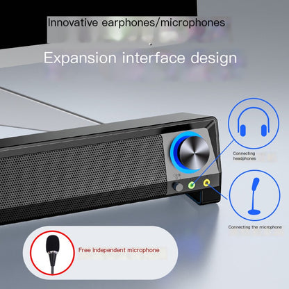 SADA Desktop Speakers with Microphone and Subwoofer